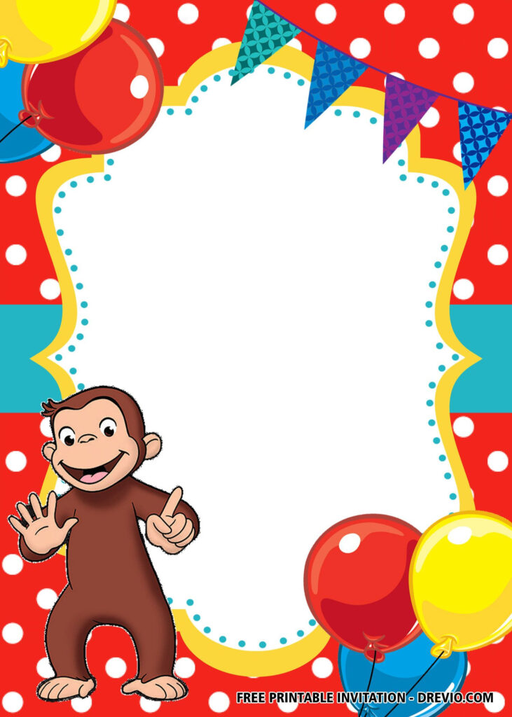 Free Blank Curious George Invitation Templates Inside Free Printable Curious George Invitations Free Blank Curious George Invitation Templates Inside Free Printable Curious George Invitations
