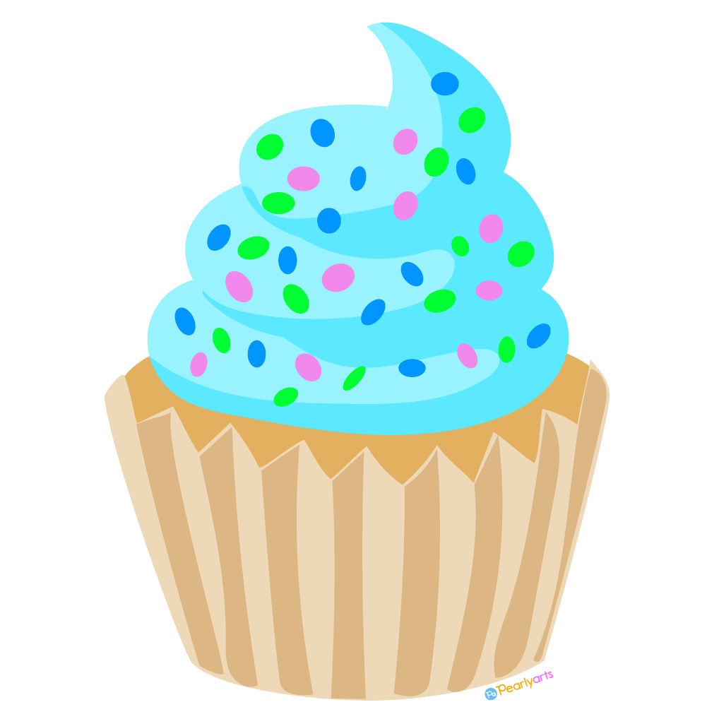 Free Blue Cupcake Clipart | Pearly Arts Inside Free Printable Cupcake Clipart Free Blue Cupcake Clipart | Pearly Arts Inside Free Printable Cupcake Clipart