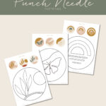 Free Boho Punch Needle Patterns — Hufton Studio With Free Printable Punch Needle Patterns