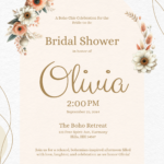 Free Bridal Shower Invitation Templates, Editable And Printable Regarding Free Printable Bridal Shower Invitations Templates