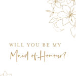 Free Bridesmaid Proposal Cards & Tutorial   Polka Dot Wedding In Free Printable Will You Be My Maid Of Honor Card