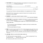 Free California Rental Lease Agreement Templates (6) | Pdf Within Free Printable California Residential Lease Agreement