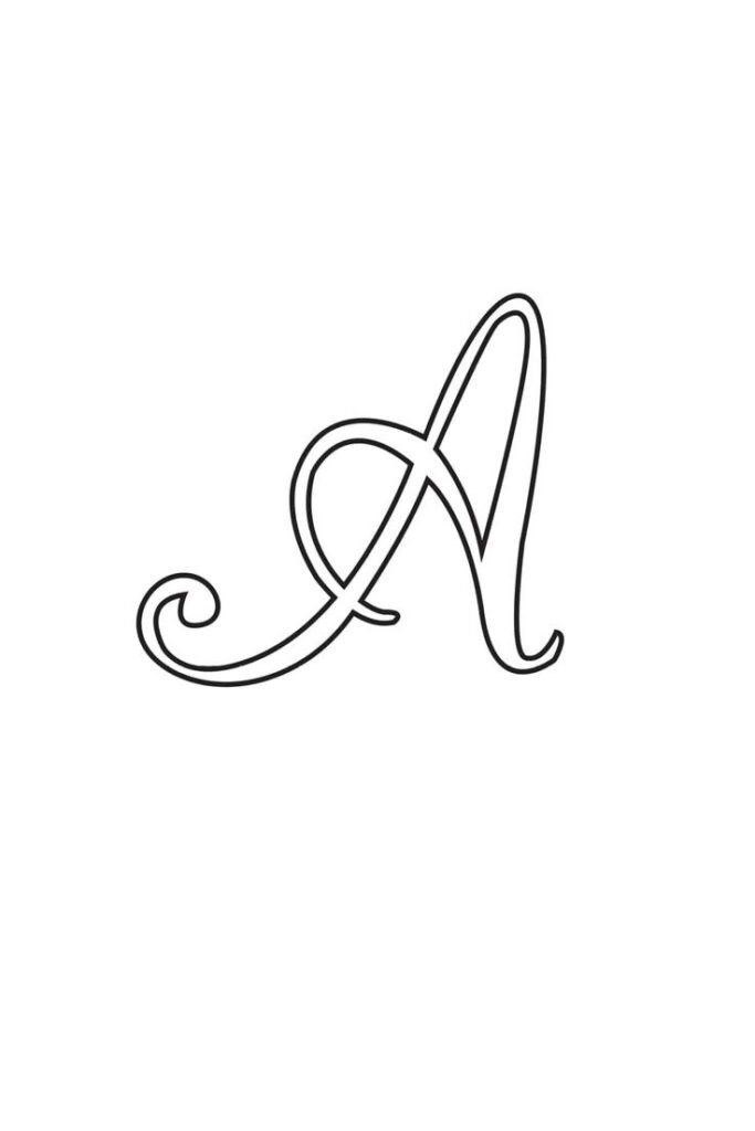 Free Calligraphy Letters Printable: Uppercase Alphabet Throughout Free Printable Calligraphy Letter Stencils Free Calligraphy Letters Printable: Uppercase Alphabet Throughout Free Printable Calligraphy Letter Stencils