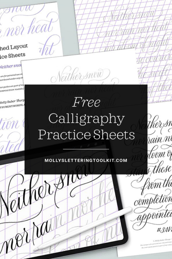 Free Calligraphy Practice Sheets: Everlasting Monoline Style Inside Modern Calligraphy Practice Sheets Printable Free Free Calligraphy Practice Sheets: Everlasting Monoline Style Inside Modern Calligraphy Practice Sheets Printable Free