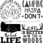 Free Camping Signs Printable Set Of 4 With Free Printable Camping Signs