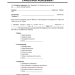 Free Caregiver Contract Template | Pdf & Word Throughout Free Printable Caregiver Forms