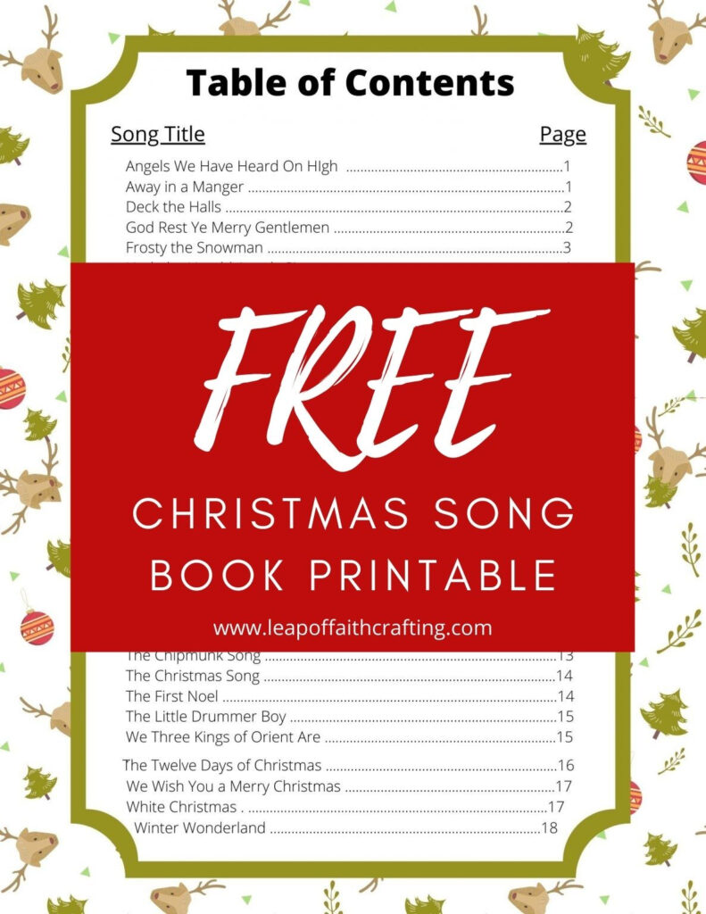 Free Christmas Carols Lyrics Pdf To Print Now! Leap Of Faith For Free Printable Christmas Carols Booklet Free Christmas Carols Lyrics Pdf To Print Now! Leap Of Faith For Free Printable Christmas Carols Booklet