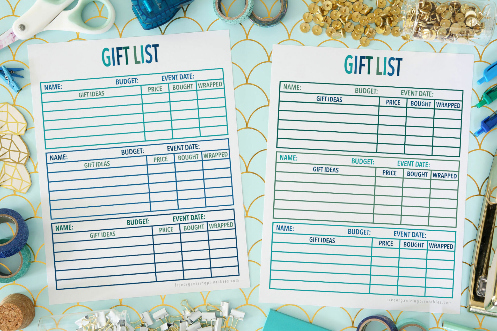 Free Christmas Gift List Printable | Free Organizing Printables pertaining to Free Printable Gift List