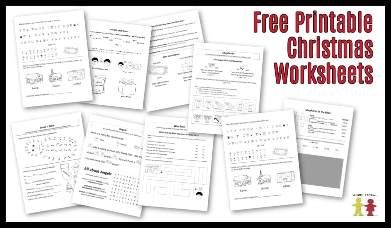 Free Christmas Worksheets For Kids (Free Printable Activity Sheets) with regard to Free Printable Christmas Plays For Sunday School