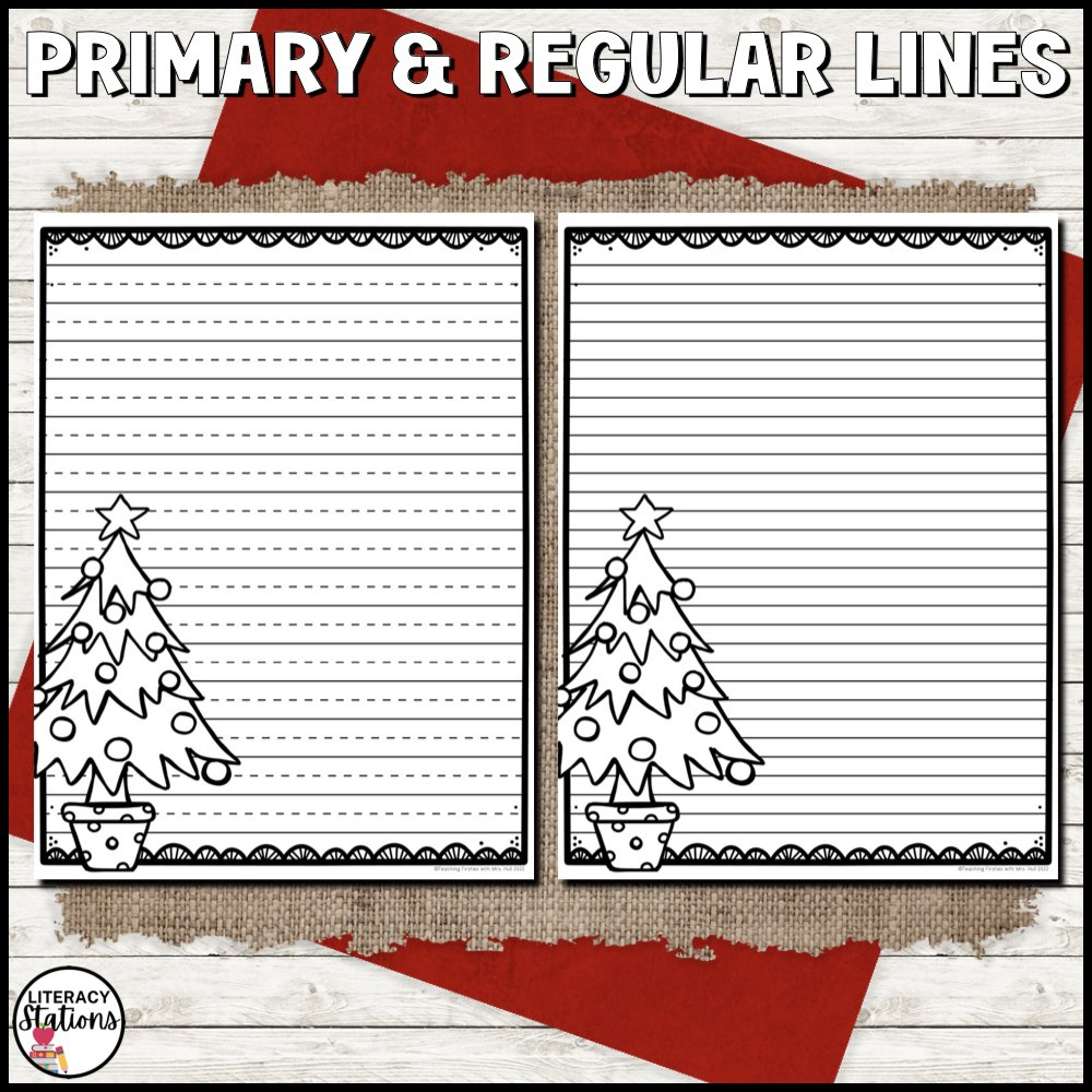 Free Christmas Writing Paper Literacy Stations Intended For Free Printable Christmas Writing Paper With Lines Free Christmas Writing Paper Literacy Stations Intended For Free Printable Christmas Writing Paper With Lines