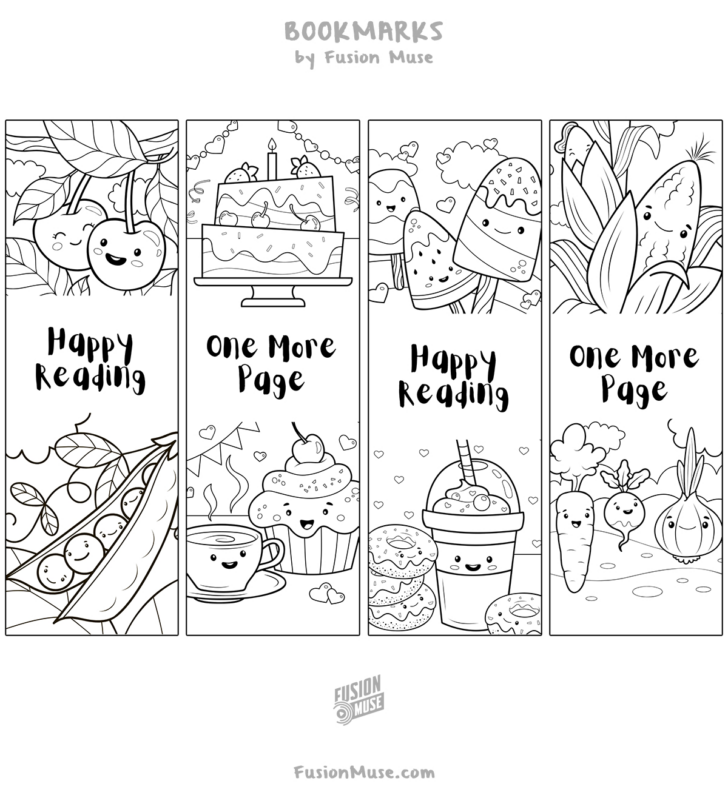 Free Printable Bookmarks to Color