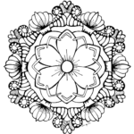 Free Coloring Pages For You To Print   Monday Mandala Within Free Printable Mandala Patterns