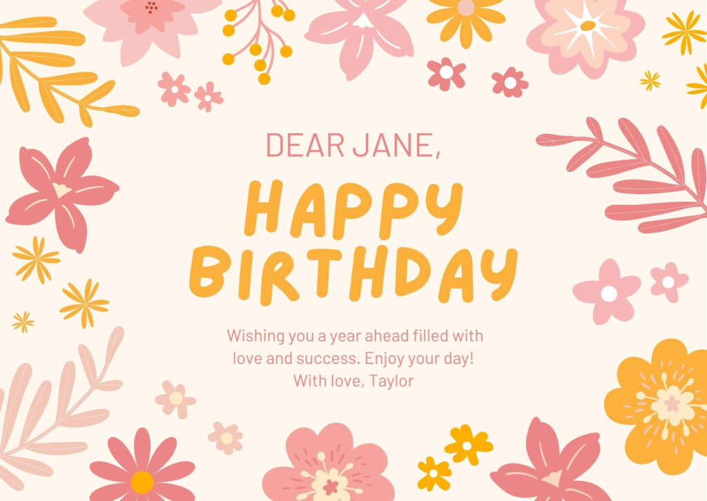 Free, Custom Printable Birthday Card Templates | Canva Pertaining To Customized Birthday Cards Free Printable Free, Custom Printable Birthday Card Templates | Canva Pertaining To Customized Birthday Cards Free Printable
