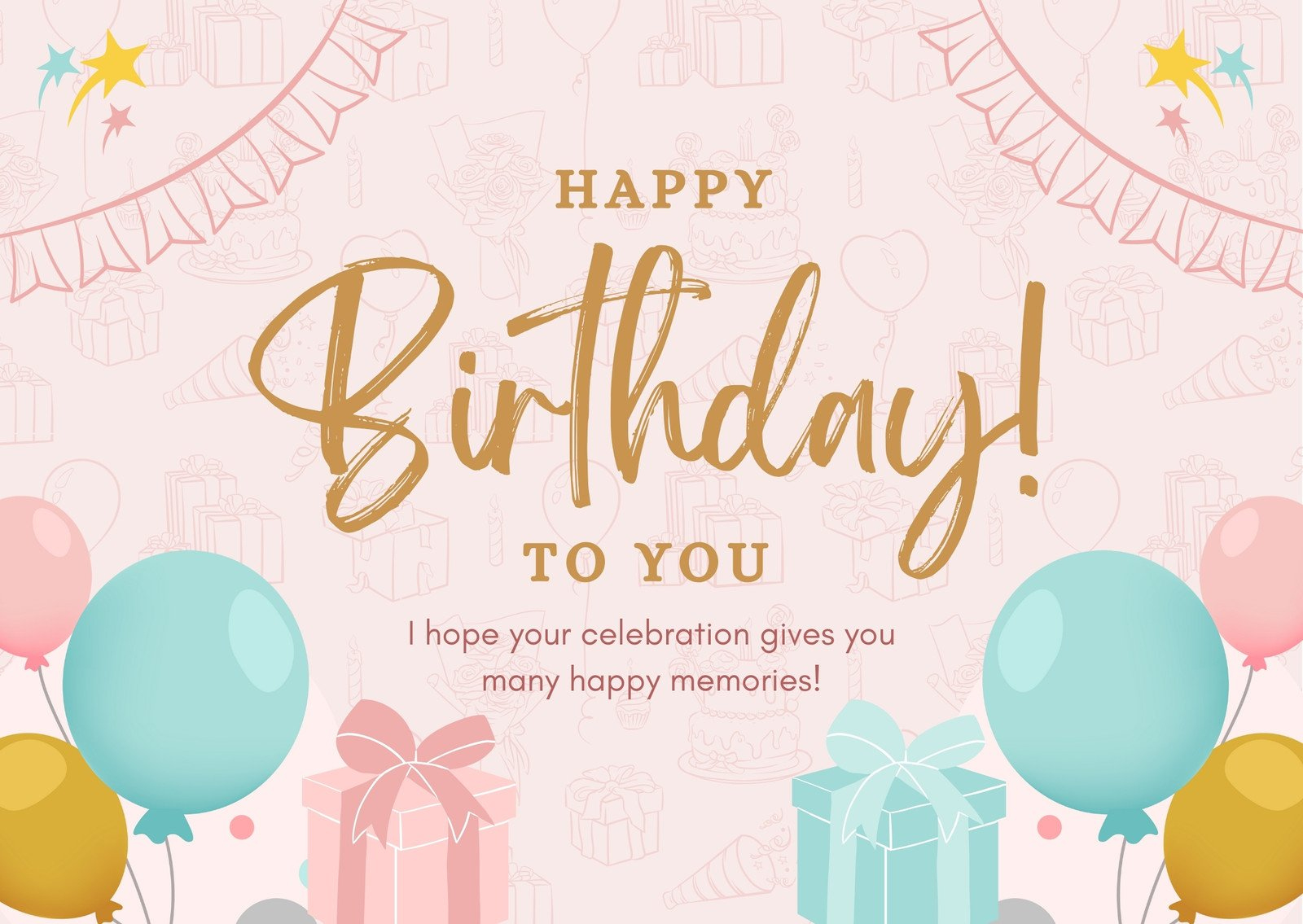 Free, Custom Printable Birthday Card Templates | Canva within Customized Birthday Cards Free Printable