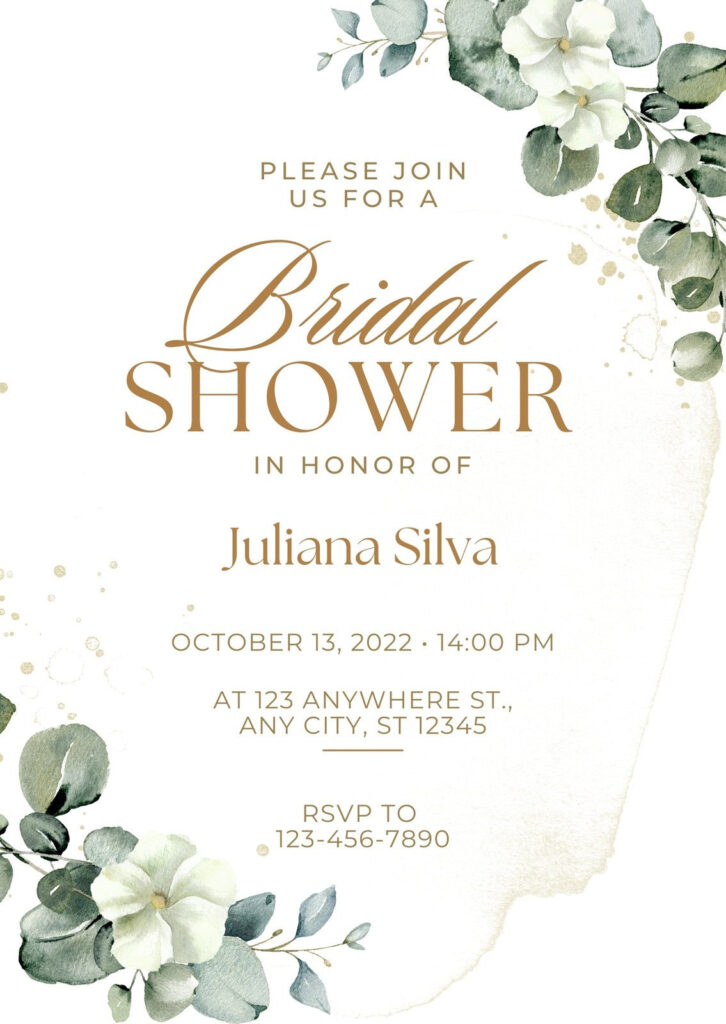 Free Custom Printable Bridal Shower Invitation Templates | Canva Inside Free Printable Bridal Shower Cards Free Custom Printable Bridal Shower Invitation Templates | Canva Inside Free Printable Bridal Shower Cards