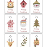 Free Custom Printable Christmas Tag Templates | Canva Within Free Printable Gift Tags Personalized