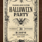Free Custom Printable Halloween Invitation Templates | Canva With Regard To Free Printable Halloween Party Invitations
