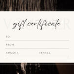 Free Custom Printable Massage Gift Certificate Templates | Canva Inside Free Printable Massage Gift Certificate Templates