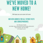 Free, Custom Printable Moving Announcement Templates | Canva For Free Printable Moving Announcement Templates