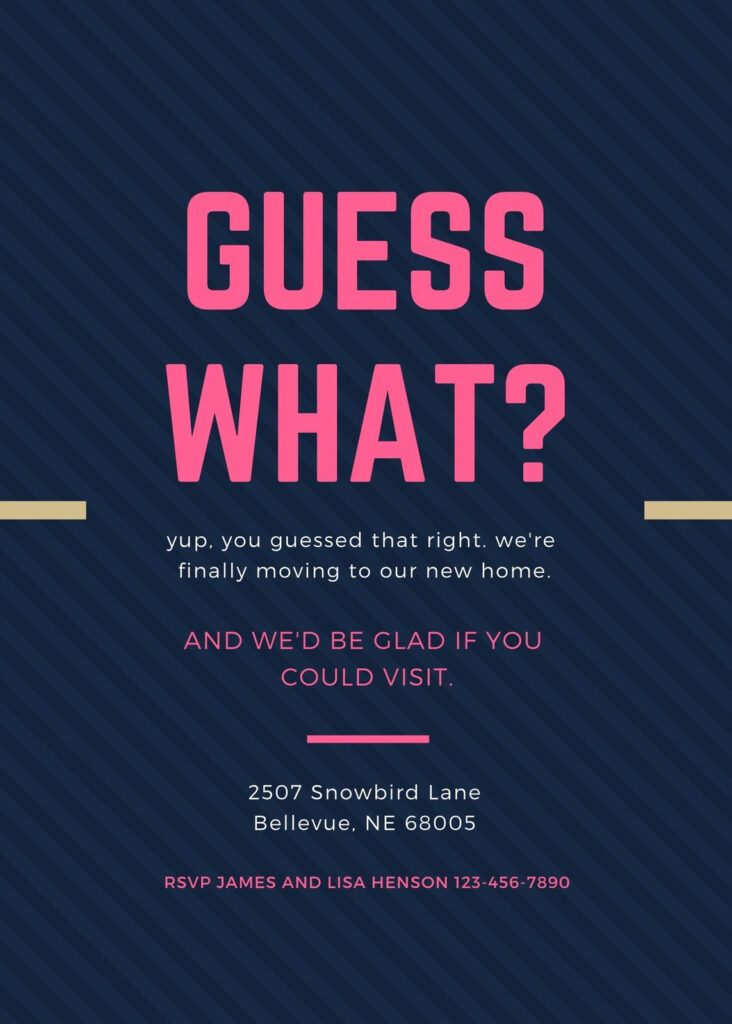 Free, Custom Printable Moving Announcement Templates | Canva For We Are Moving Cards Free Printable Free, Custom Printable Moving Announcement Templates | Canva For We Are Moving Cards Free Printable