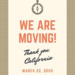 Free, Custom Printable Moving Announcement Templates | Canva With Free Printable Moving Announcement Templates