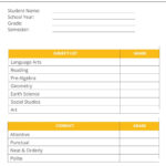 Free Custom Printable Preschool Report Card Templates | Canva With Regard To Free Printable Kindergarten Report Cards