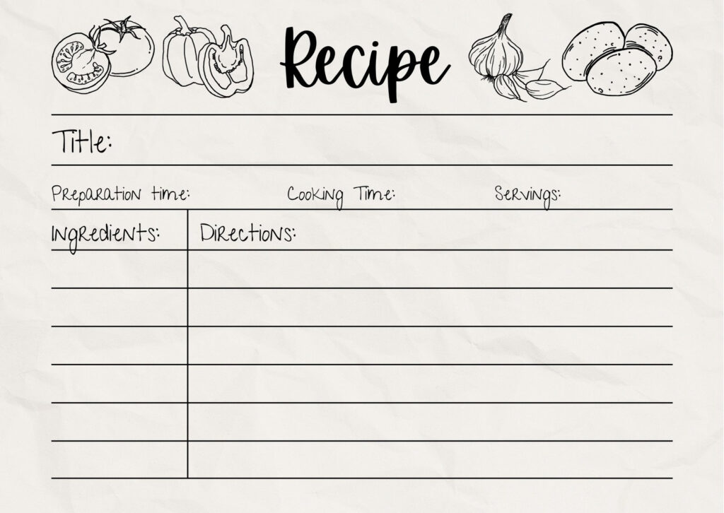 Free, Custom Printable Recipe Card Templates Online | Canva Pertaining To Free Printable Recipe Cards Free, Custom Printable Recipe Card Templates Online | Canva Pertaining To Free Printable Recipe Cards