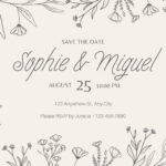 Free Custom Printable Save The Date Postcard Templates | Canva Pertaining To Free Printable Save The Date