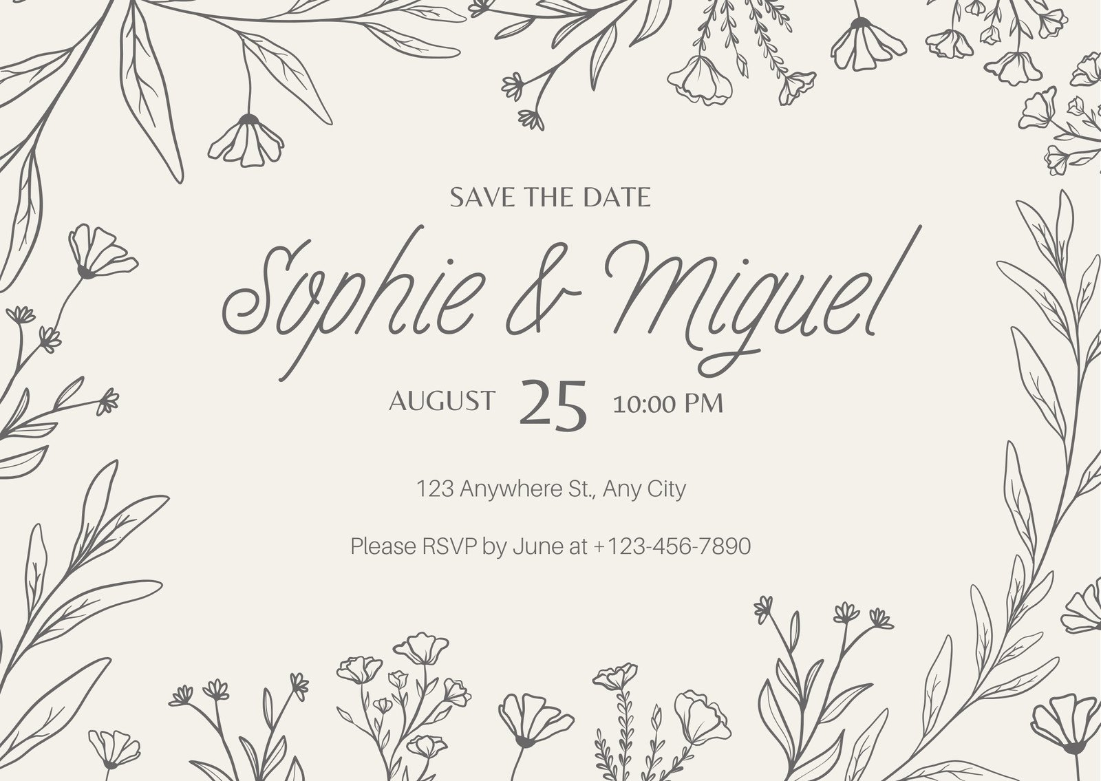 Free Custom Printable Save The Date Postcard Templates | Canva pertaining to Free Printable Save The Date