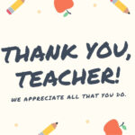 Free Custom Printable Teacher Thank You Card Templates | Canva Intended For Free Printable Teacher Appreciation Greeting Cards