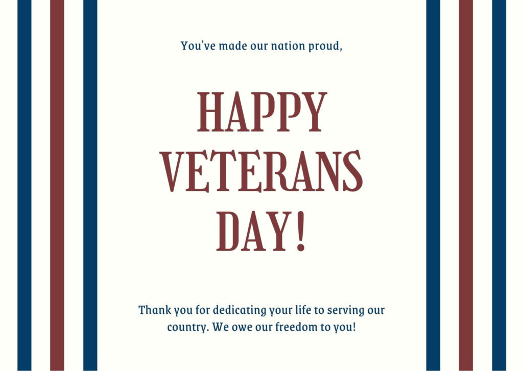 Free Custom Printable Veterans Day Card Templates | Canva With Regard To Veterans Day Free Printable Cards Free Custom Printable Veterans Day Card Templates | Canva With Regard To Veterans Day Free Printable Cards