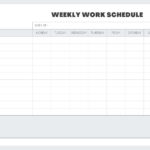 Free Custom Printable Work Schedule Planner Templates | Canva In Free Printable Weekly Work Schedule