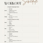 Free, Custom Printable Workout Planner Templates Online | Canva Pertaining To Free Printable Workout Routines