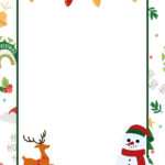 Free Customizable Christmas Page Border Templates | Canva Pertaining To Free Printable Christmas Borders