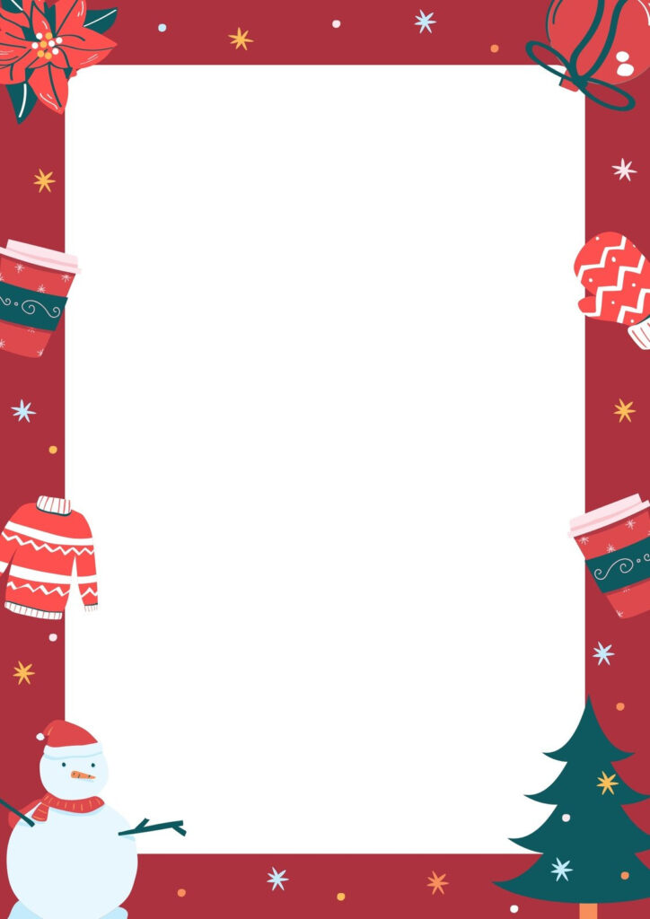 Free Customizable Christmas Page Border Templates | Canva Within Free Printable Christmas Frames And Borders Free Customizable Christmas Page Border Templates | Canva Within Free Printable Christmas Frames And Borders