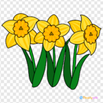 Free Daffodils Clipart (Royalty Free) | Pearly Arts Inside Free Printable Pictures Of Daffodils