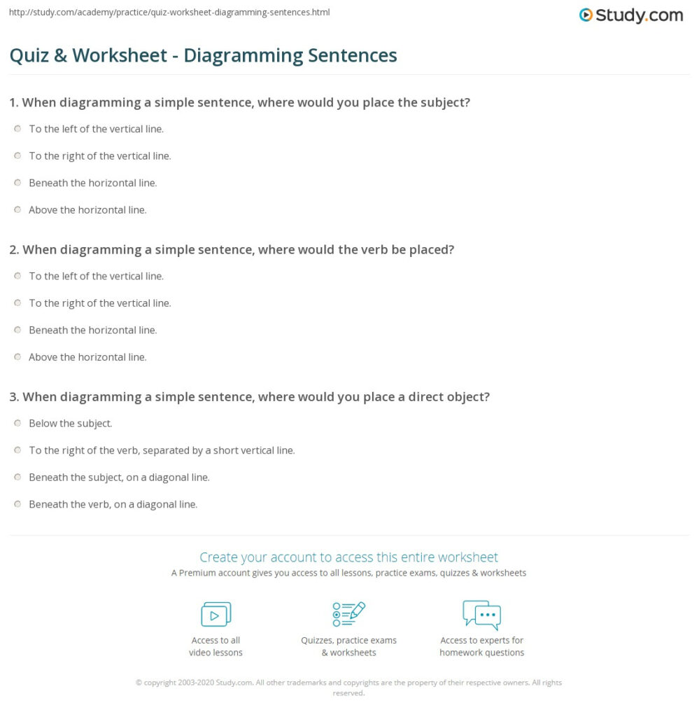 Free Diagramming Sentences Worksheets | Yourdictionary Pertaining To Free Printable Sentence Diagramming Worksheets Free Diagramming Sentences Worksheets | Yourdictionary Pertaining To Free Printable Sentence Diagramming Worksheets