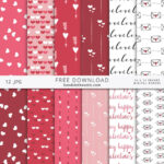 Free Digital Scrapbook Papers | Hearts, Love, Valentine&<h2>039;S Day Intended For Free Printable Scrapbook Pages