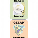 Free Dishwasher Clean Dirty Sign Printable With Regard To Free Printable Clean Dirty Dishwasher Sign