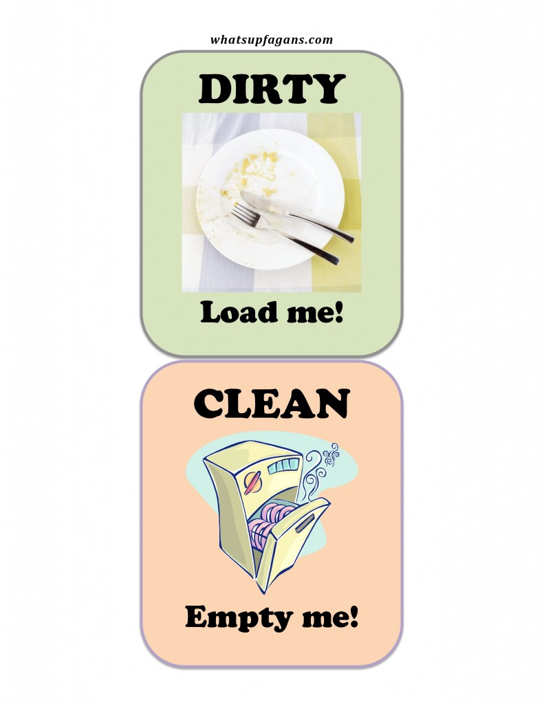 Free Dishwasher Clean Dirty Sign Printable with regard to Free Printable Clean Dirty Dishwasher Sign
