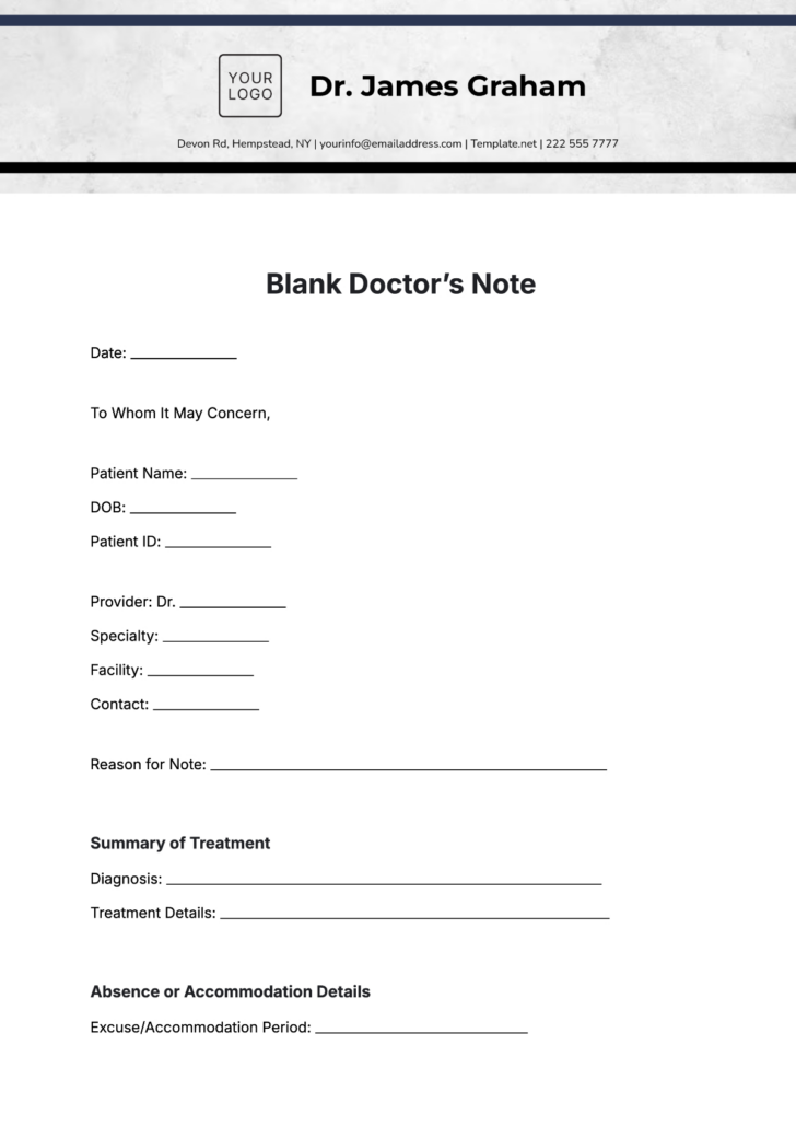 Printable Fake Doctors Notes Free