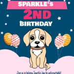 Free Dog Birthday Invitation Templates, Editable And Printable Regarding Dog Birthday Invitations Free Printable