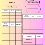 Free Download Printable Monthly Budget Planner Pdf Templates Throughout Free Printable Monthly Budget Worksheets