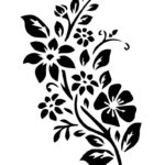 Free Downloadable Stencils: Large Flower For Painting With Free Printable Wall Stencils For Painting