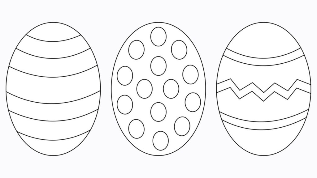 Free Easter Egg Template (+ 9 Easy Crafts!)   The Craft At Home Family Inside Easter Egg Template Free Printable