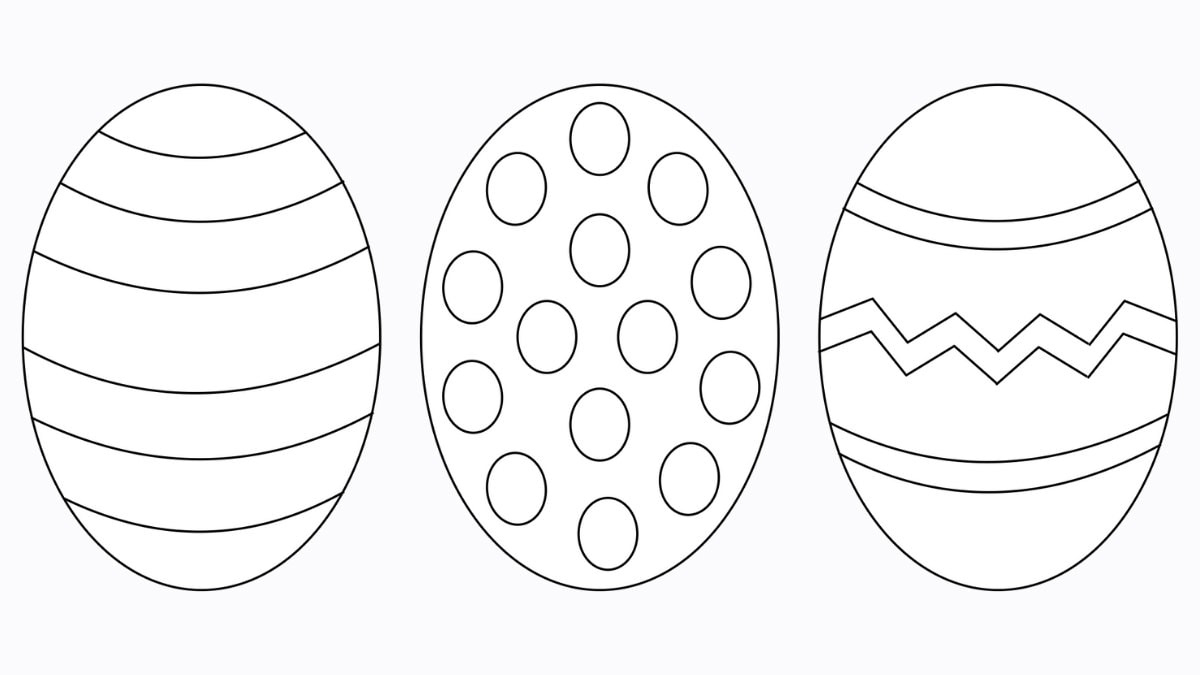 Free Easter Egg Template (+ 9 Easy Crafts!) - The Craft-At-Home Family inside Easter Egg Template Free Printable