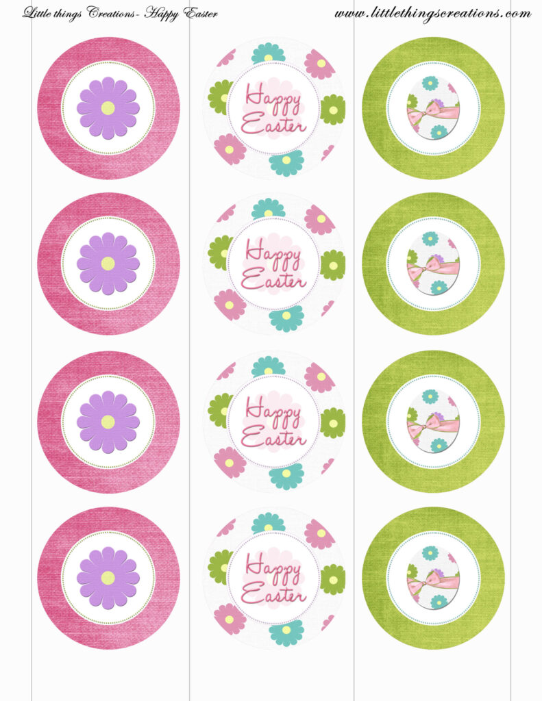 Free Easter Party Printables From Little Things Creations | Catch Pertaining To Free Printable Party Circles