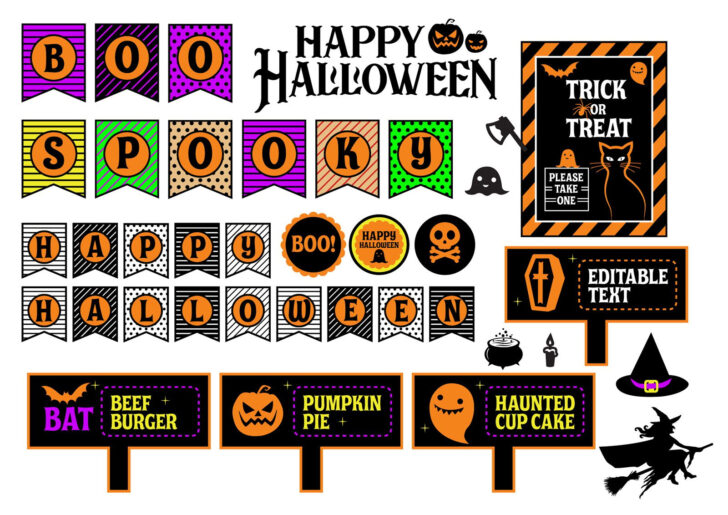 Free Printable Halloween Party Decorations