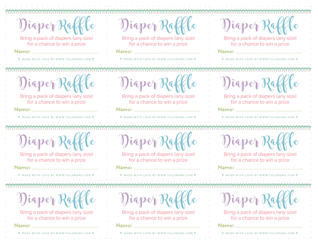 Free, Easy To Print Diaper Raffle Tickets Tulamama Pertaining To Free Printable Diaper Raffle Tickets For Boy Baby Shower Free, Easy To Print Diaper Raffle Tickets Tulamama Pertaining To Free Printable Diaper Raffle Tickets For Boy Baby Shower