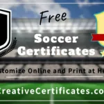 Free Editable Soccer Certificates   Customize Online In Free Soccer Award Certificates Printable